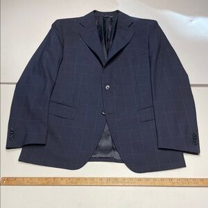 Tombolini size 50eu/40R (med) Windowpane Sport Coat